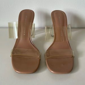 ZARA BASIC COLLECTION CLEAR HEELS - EU 39 gently loved